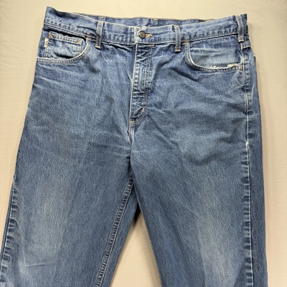 Carhartt FR Jeans Mens 38x30 (Fits 36x29)Flame Resistant Relaxed Fit FRB100DNM
